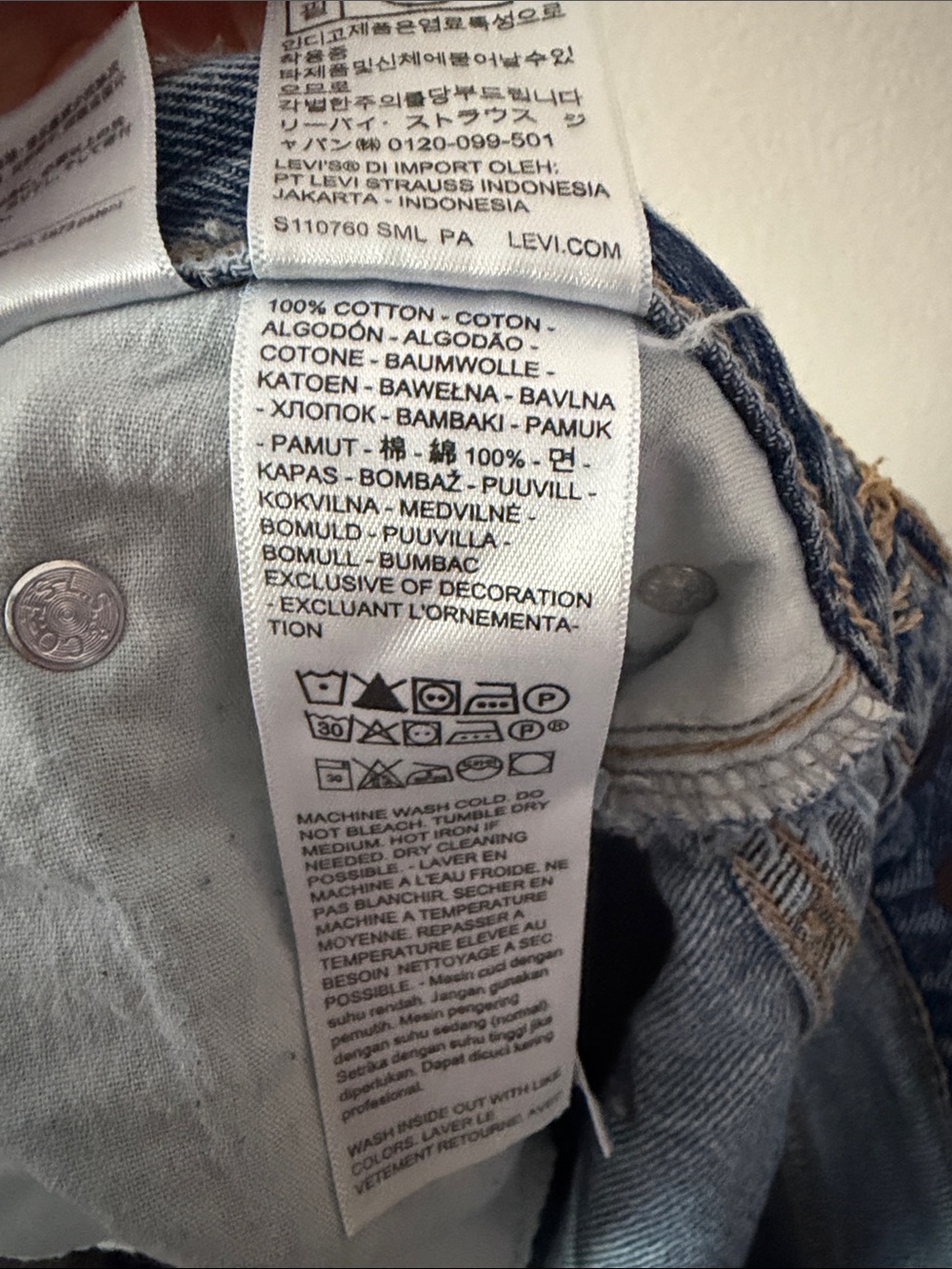 Levi’s Cinch Barrel Jeans Size 32 - Picture 5 of 5